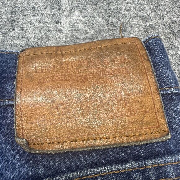 Vintage 80s Levis 549 Jeans 36x34 Made in USA Whiskering Wallet Fade Leather Tab - Picture 8 of 16
